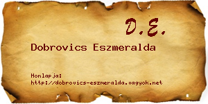 Dobrovics Eszmeralda névjegykártya